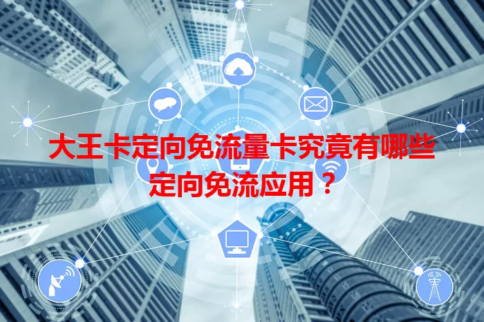 大王卡定向免流量卡究竟有哪些定向免流应用？