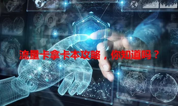流量卡拿卡本攻略，你知道吗？