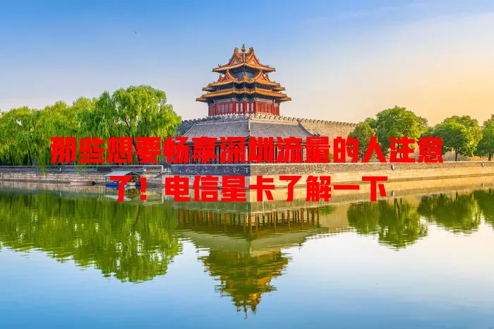 那些想要畅享深圳流量的人注意了！电信星卡了解一下