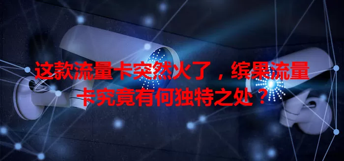 这款流量卡突然火了，缤果流量卡究竟有何独特之处？