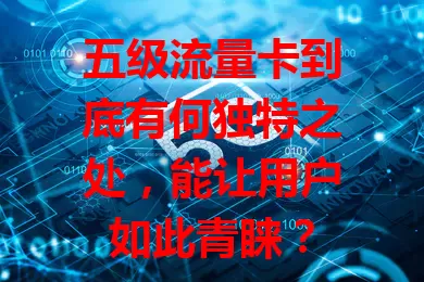 五级流量卡到底有何独特之处，能让用户如此青睐？