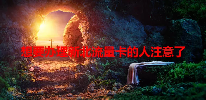 想要办理新北流量卡的人注意了