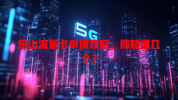 乐山流量卡申请攻略，你知道几个？