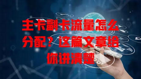 主卡副卡流量怎么分配？这篇文章给你讲清楚