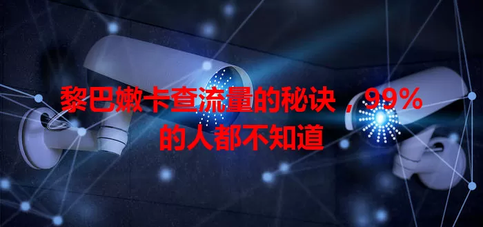 黎巴嫩卡查流量的秘诀，99%的人都不知道