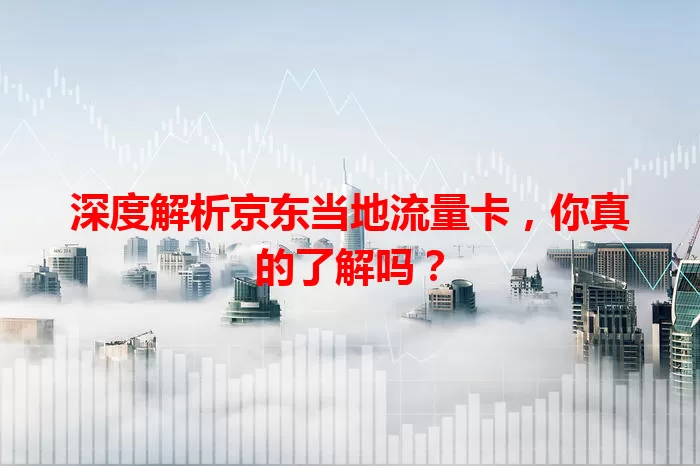 深度解析京东当地流量卡，你真的了解吗？