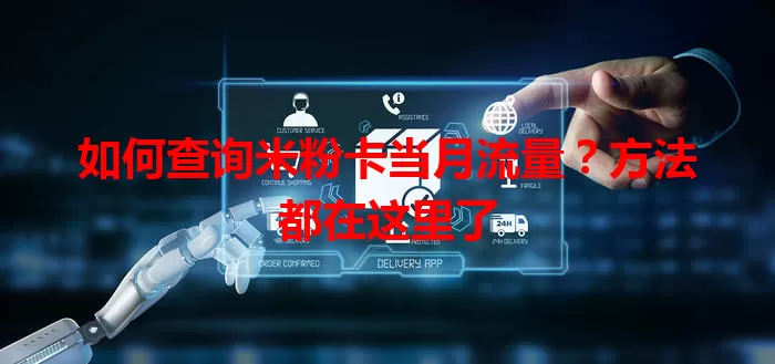 如何查询米粉卡当月流量？方法都在这里了