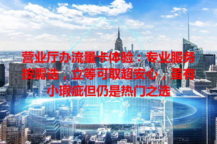 营业厅办流量卡体验：专业服务按需选，立等可取超安心，虽有小瑕疵但仍是热门之选