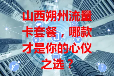 山西朔州流量卡套餐，哪款才是你的心仪之选？