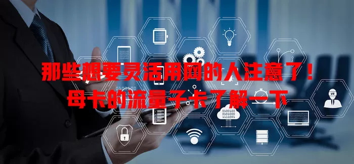 那些想要灵活用网的人注意了！母卡的流量子卡了解一下