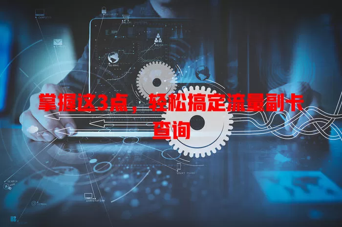 掌握这3点，轻松搞定流量副卡查询