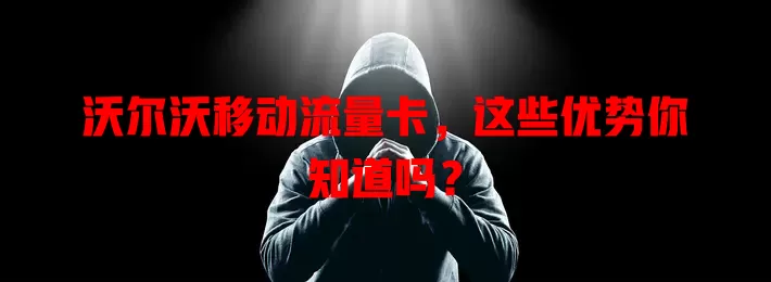 沃尔沃移动流量卡，这些优势你知道吗？