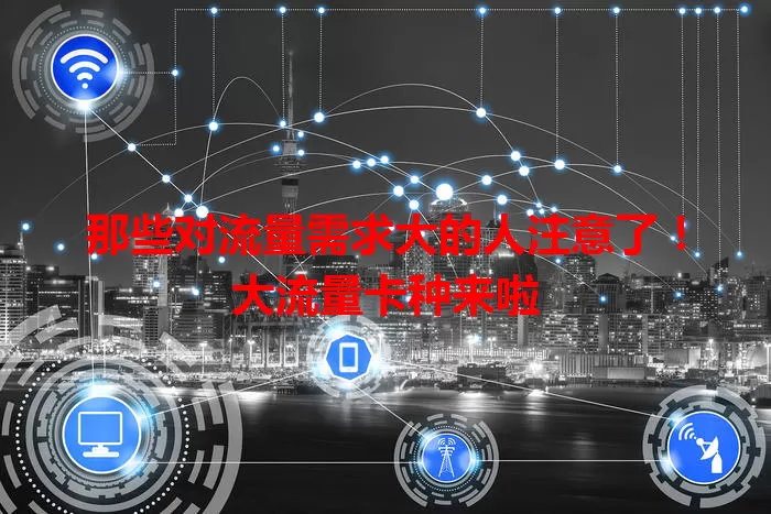那些对流量需求大的人注意了！大流量卡种来啦