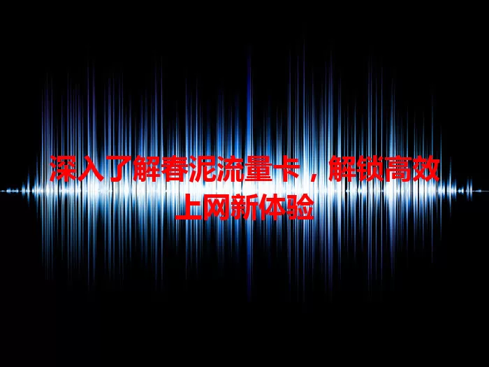 深入了解春泥流量卡，解锁高效上网新体验