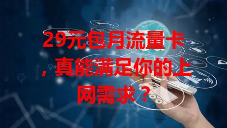 29元包月流量卡，真能满足你的上网需求？
