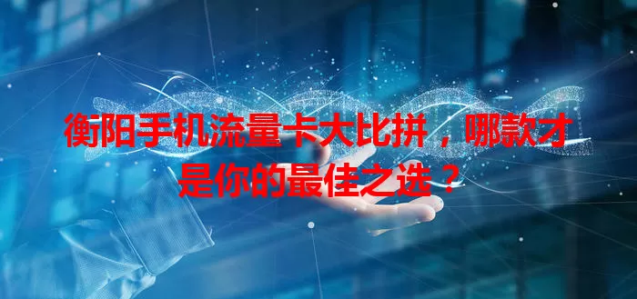 衡阳手机流量卡大比拼，哪款才是你的最佳之选？