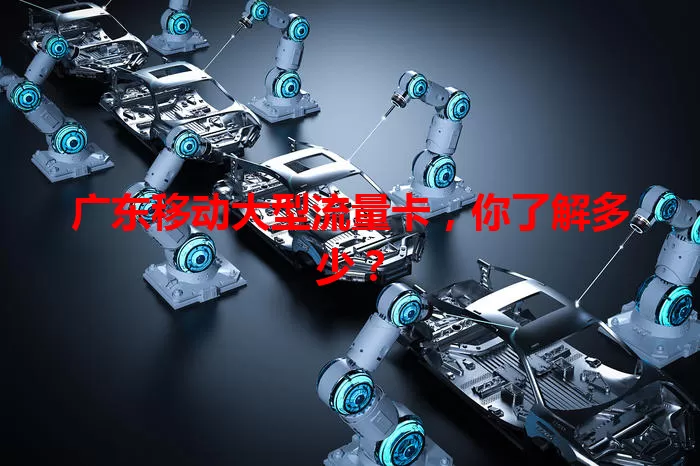 广东移动大型流量卡，你了解多少？