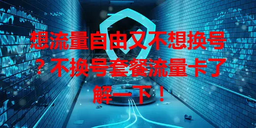 想流量自由又不想换号？不换号套餐流量卡了解一下！