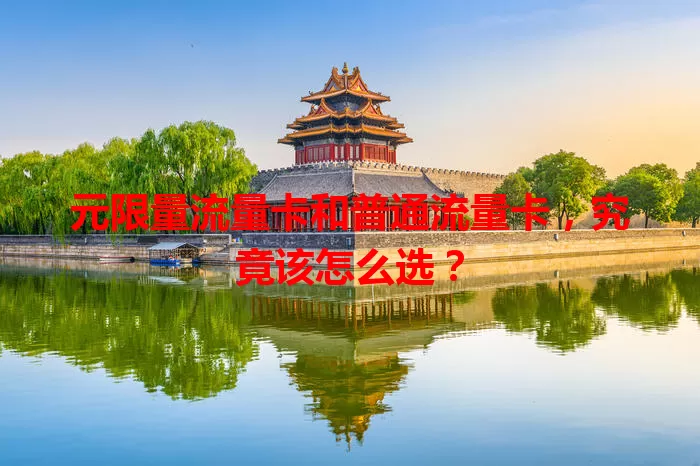 元限量流量卡和普通流量卡，究竟该怎么选？