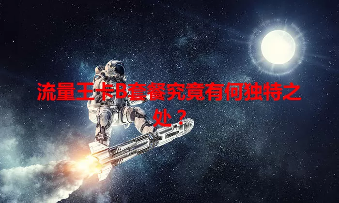 流量王卡B套餐究竟有何独特之处？