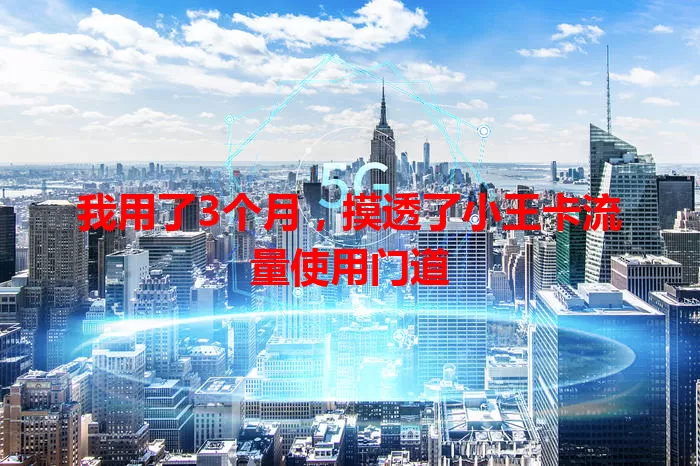我用了3个月，摸透了小王卡流量使用门道