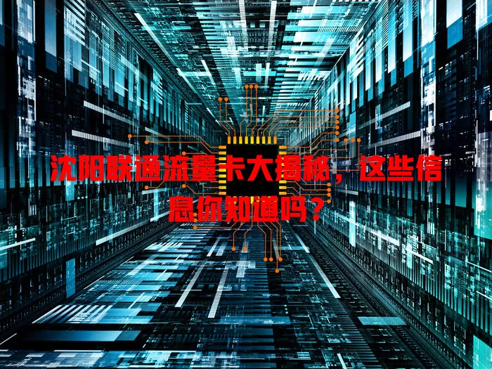 沈阳联通流量卡大揭秘，这些信息你知道吗？
