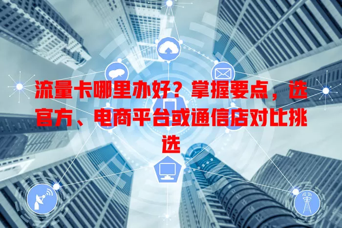 流量卡哪里办好？掌握要点，选官方、电商平台或通信店对比挑选
