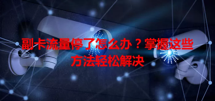副卡流量停了怎么办？掌握这些方法轻松解决