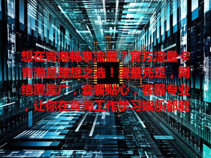 想在青海畅享流量？官方流量卡青海是理想之选！流量充足，网络覆盖广，套餐贴心，客服专业，让你在青海工作学习娱乐都能轻松借助它畅享数字生活，开启精彩网络之旅！