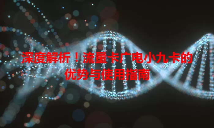 深度解析！流量卡广电小九卡的优势与使用指南