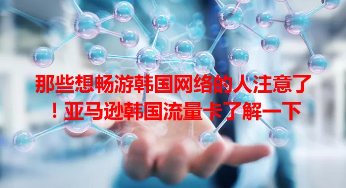 那些想畅游韩国网络的人注意了!亚马逊韩国流量卡了解一下
