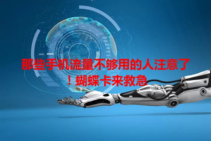 那些手机流量不够用的人注意了！蝴蝶卡来救急