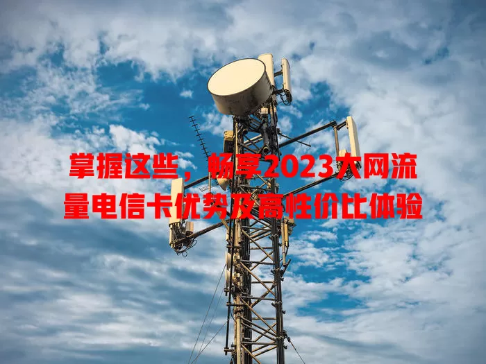掌握这些，畅享2023大网流量电信卡优势及高性价比体验