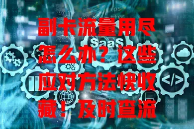 副卡流量用尽怎么办？这些应对方法快收藏！及时查流量，用尽别慌，可办叠加包、共享主卡流量，合理规划也能减少消耗，轻松畅享数字生活