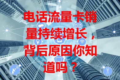 电话流量卡销量持续增长，背后原因你知道吗？