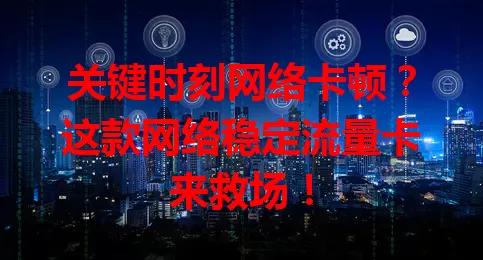 关键时刻网络卡顿？这款网络稳定流量卡来救场！
