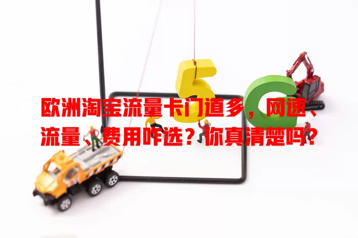 欧洲淘宝流量卡门道多，网速、流量、费用咋选？你真清楚吗？