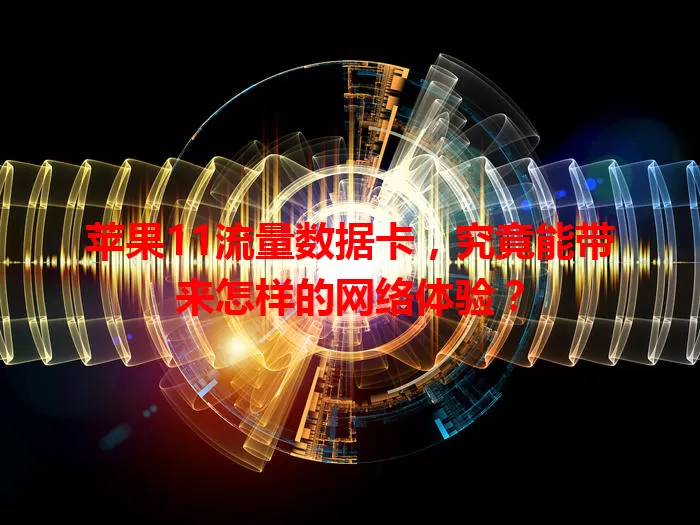 苹果11流量数据卡，究竟能带来怎样的网络体验？