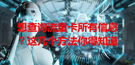 想查询流量卡所有信息？这几个方法你得知道