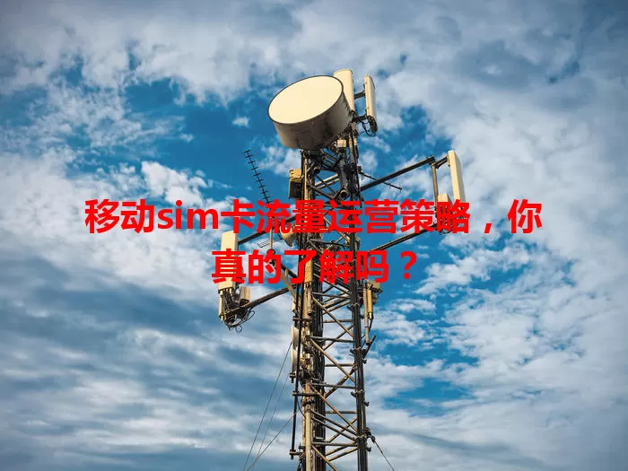 移动sim卡流量运营策略，你真的了解吗？