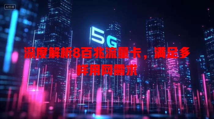 深度解析8百兆流量卡，满足多样用网需求