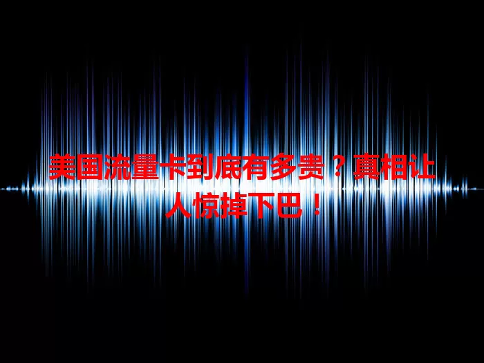 美国流量卡到底有多贵？真相让人惊掉下巴！