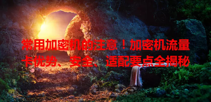 常用加密机的注意！加密机流量卡优势、安全、适配要点全揭秘
