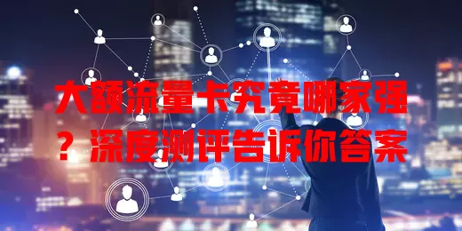 大额流量卡究竟哪家强？深度测评告诉你答案