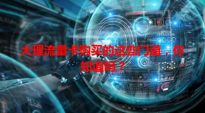 大理流量卡购买的这些门道，你知道吗？
