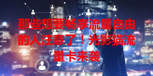 那些想要畅享流量自由的人注意了！光影猫流量卡来袭