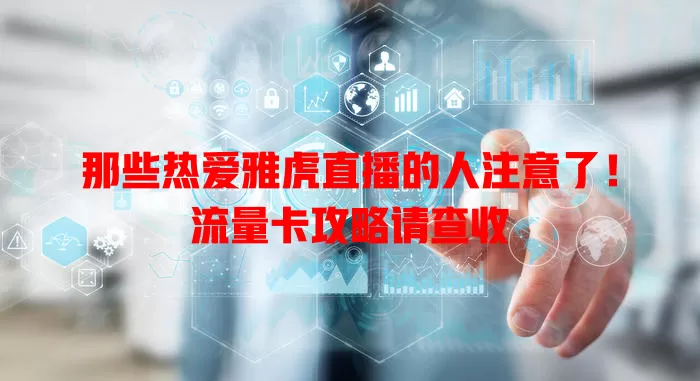 那些热爱雅虎直播的人注意了！流量卡攻略请查收
