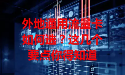 外地通用流量卡如何选？这几个要点你得知道
