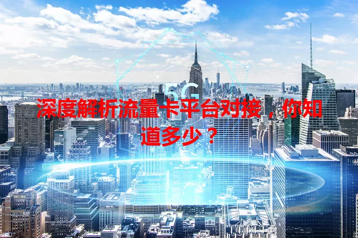 深度解析流量卡平台对接，你知道多少？