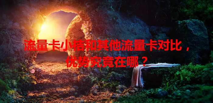 流量卡小桔和其他流量卡对比，优势究竟在哪？